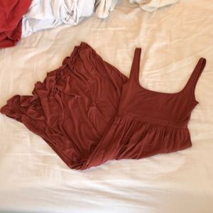 Wilfred Free Assonance Midi Dress Cognac